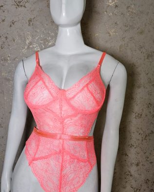 Body De Encaje Color Neon